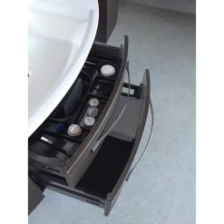 Meuble Simple Vasque L.129 X H.48.2 X P.48 Cm, Gris Graphite, Image -Salle De Bain Magasin 70794416 5 0 5394758 v 000010000000