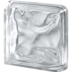 Brique Finition Terminale Courbe, Transparent Vague Brillant