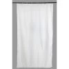 Rideau De Douche En Textile Blanc-blanc N°0 L.120 X H.200 Cm, Sunny SENSEA