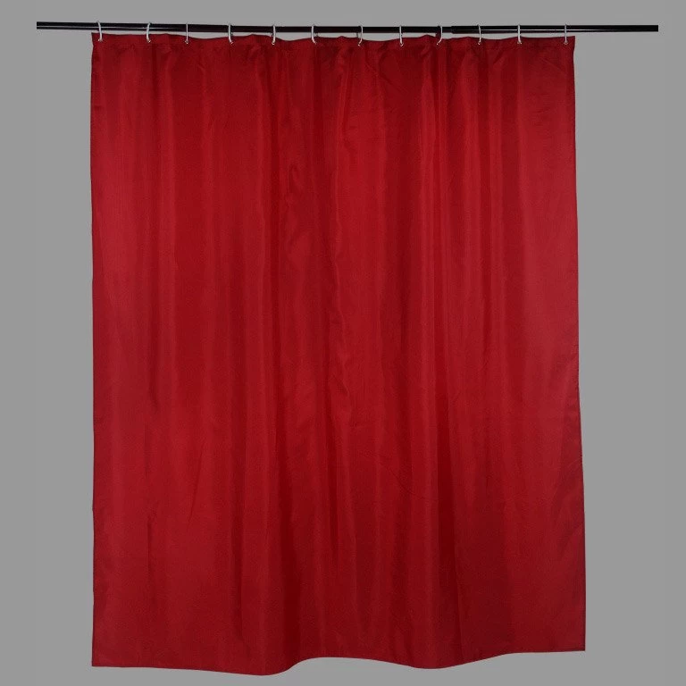 Rideau De Douche En Textile Rouge L.180 X H.200 Cm, Happy SENSEA 1 Rideau De Douche En Textile Rouge L.180 X H.200 Cm, Happy SENSEA