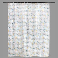 Rideau De Douche En Peva Multicolore L.180 X H.200 Cm, Dots SENSEA