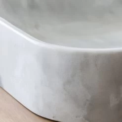 Vasque à Poser Marbre L.40 X P.7.5 Cm Blanc -Salle De Bain Magasin 75577551 4 0 5472470 v 000010000000