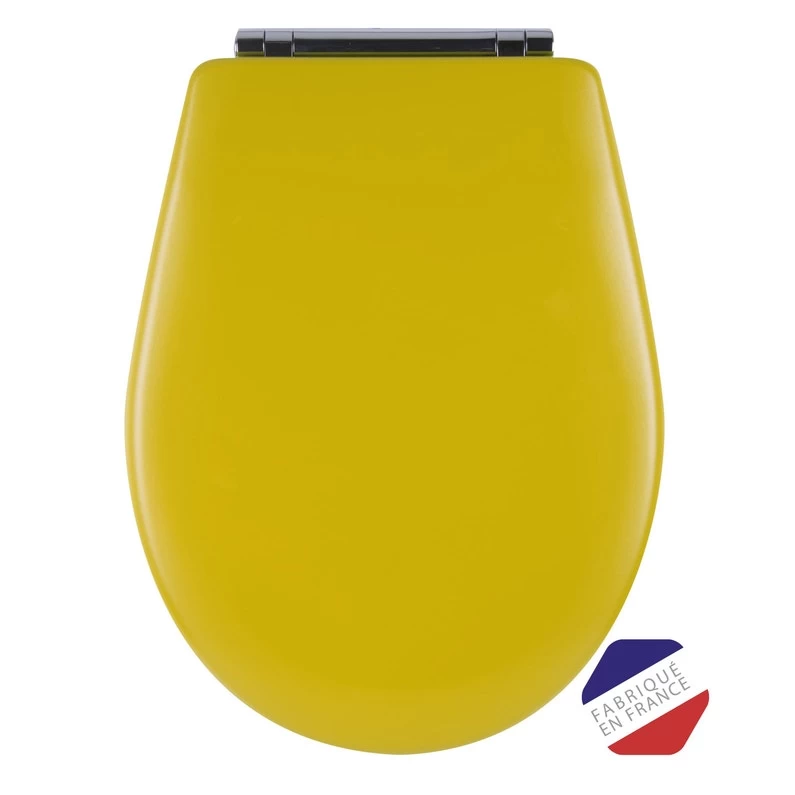 Abattant Frein De Chute Déclipsable Jaune Soufre Bois Réticulé®, OLFA Woodclip 1 Abattant Frein De Chute Déclipsable Jaune Soufre Bois Réticulé®, OLFA Woodclip