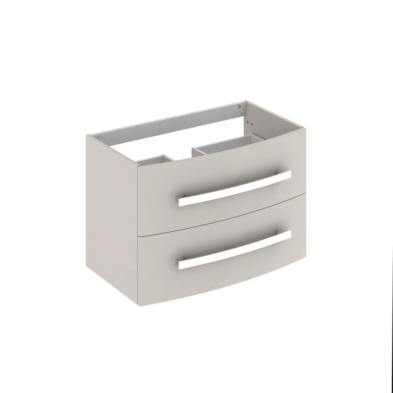 Meuble Simple Vasque L.81.2 X H.53.7 X P.47 Cm, Grège, Perla 3 Meuble Simple Vasque L.81.2 X H.53.7 X P.47 Cm, Grège, Perla – Image 3