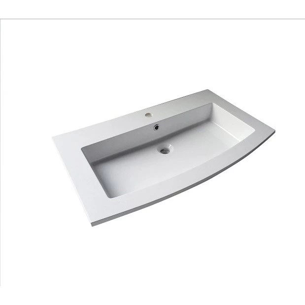 Meuble Simple Vasque L.81.2 X H.53.7 X P.47 Cm, Grège, Perla 4 Meuble Simple Vasque L.81.2 X H.53.7 X P.47 Cm, Grège, Perla – Image 4