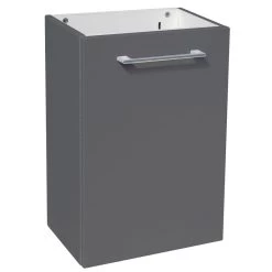 Meuble Lave-mains, Remix L.38.5 X H.58 X P.24 Cm, Gris, Remix