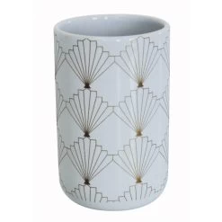 Gobelet Céramique Gatsby Gold, Blanc