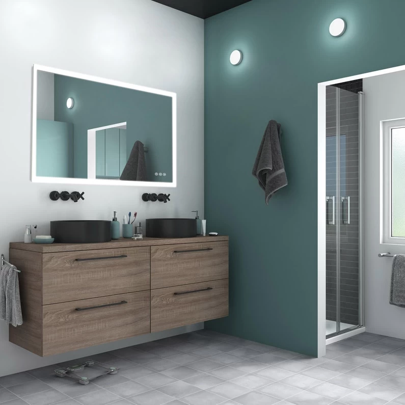 Miroir Lumineux Avec éclairage Intégré, L.105 X H.70 Cm Remelio 2 Miroir Lumineux Avec éclairage Intégré, L.105 X H.70 Cm Remelio – Image 2