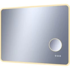Miroir Lumineux Avec éclairage Intégré, L.90 X H.70 Cm Looka