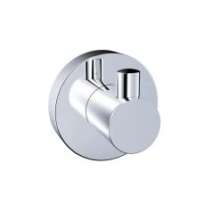 Crochet 1 Tête Chrome Style Cranté