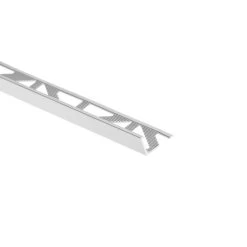 Equerre De Finition Carrelage Mur Et Sol Argent Mat Aluminium L.250 Cm X Ep.8 Mm