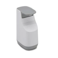 Distributeur De Savon Plastique Slim, Blanc – Gris