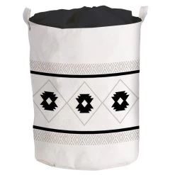 Panier à Linge Coton Folk, Paris N°1, L.40 X H.50 X P.40 Cm EQUIP STORE