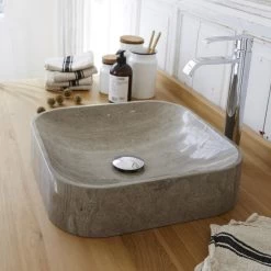 Vasque à Poser Marbre L.40 Gris Perseus