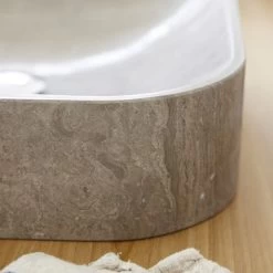 Vasque à Poser Marbre L.40 Gris Perseus -Salle De Bain Magasin 82021926 4 0 5806050 v 000010000000