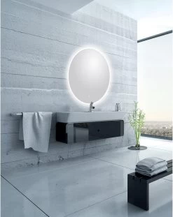 Miroir Lumineux Avec éclairage Intégré, L.120 X H.120 Cm Renzo