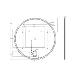 Miroir Lumineux Avec éclairage Intégré, L.120 X H.120 Cm Renzo 7 Miroir Lumineux Avec éclairage Intégré, L.120 X H.120 Cm Renzo -Salle De Bain Magasin 82021927 5 0 5858449 h 000000000000