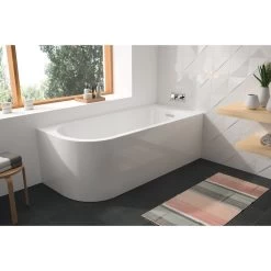 Baignoire îlot Rectangulairex L.75 Cm, ALLIBERT Droite Serena 170×75