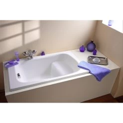 Baignoire Rectangulaire L.105x L.70 Cm, ALLIBERT Flavis/varia