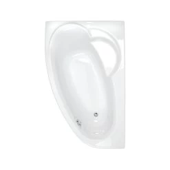Baignoire Asymétrique Gauche L.176x L.110 Cm Blanc, ALLIBERT Zeli