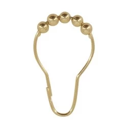 Lot De 12 Anneaux De Douche L.7.5 Cm, SENSEA Doré