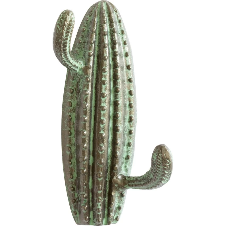 Patère 2 Têtes Vert Essuyé Cactus 1 Patère 2 Têtes Vert Essuyé Cactus