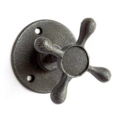 Patère 1 Tête Noir Essuyé Indus