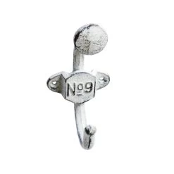 Patère 1 Tête Blanc Essuyé N° 9