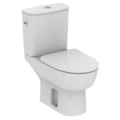 Pack WC à Poser Sortie Verticale, Sans Bride Giovo, IDEAL STANDARD