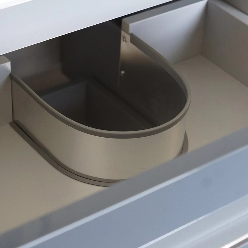 Meuble Salle De Bains 3 Pièces, Kiss L.120 X H.54 X P.50 Cm, Blanc, Kiss 3 Meuble Salle De Bains 3 Pièces, Kiss L.120 X H.54 X P.50 Cm, Blanc, Kiss – Image 3