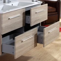 Meuble Salle De Bains 5 Pièces, Kiss L.120 X H.54 X P.50 Cm, Bois Clair, Kiss -Salle De Bain Magasin 82101911 3 0 5934017 v 000000000000