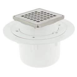 Siphon, Sortie Verticale Cadre Inox, NICOLL