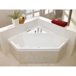 Baignoire Hexagonale L.190x L.80 Cm Blanc, VILLEROY & BOCH Squaro Crystal