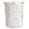 Panier à Linge Terrazzo , Blanc, L.40 X H.50 X P.40 Cm EQUIP STORE