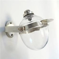 Distributeur De Savon Verre Chaumont Mural, Transparent Et Argent