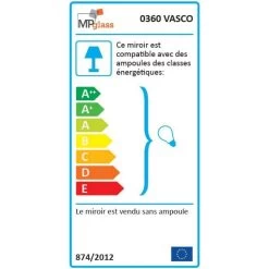 Miroir Avec Spot, L.50 X H.65 Cm Vasco Arrondi -Salle De Bain Magasin 82252619 3 0 6020131 v 000000000000