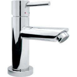 Mitigeur De Lavabo Chrome Brillant, REMER Ovalie Sans Vidage