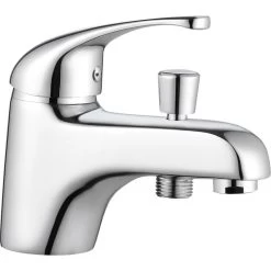 Mitigeur Monotrou De Baignoire Chromé Brillant, ROUSSEAU Cardiff