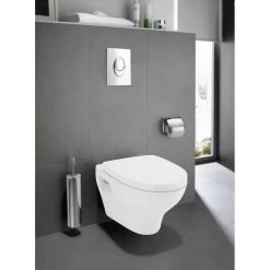 Pack WC Suspendu Bâti Sol Double Rapid Sl Et Pop Chrome GROHE / ROCA