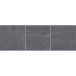 Carrelage Sol Et Mur Forte Effet Pierre Gris Moyen L.60.4 X L.60.4 Cm