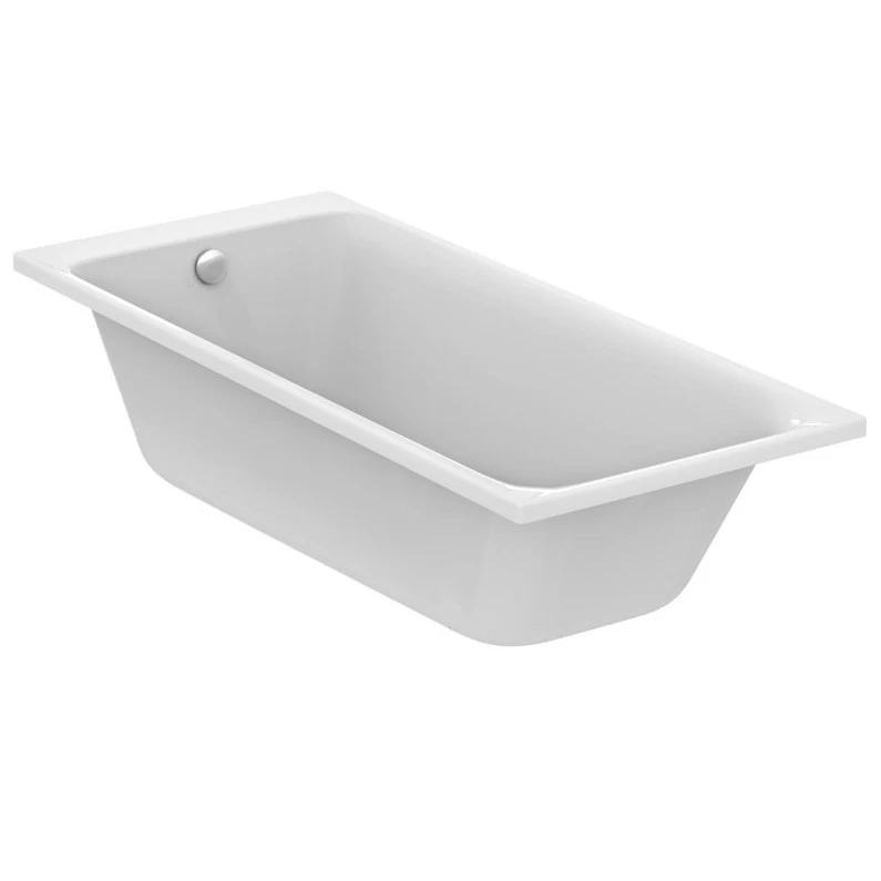 Baignoire Rectangulaire L.180x L.80 Cm Blanc, IDEAL STANDARD Tonic 2 Encastrée