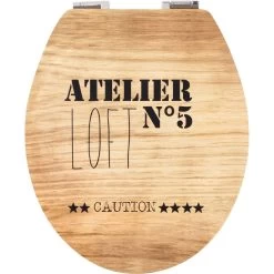 Abattant Les Fantaisies / Décorés Déclipsable Avec Frein De Chute Mdf