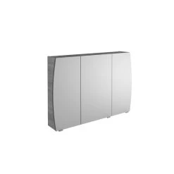 Armoire De Toilette L. 100 Cm, Gris Structuré Image