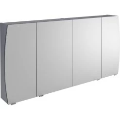 Armoire De Toilette L. 140 Cm, Gris Image