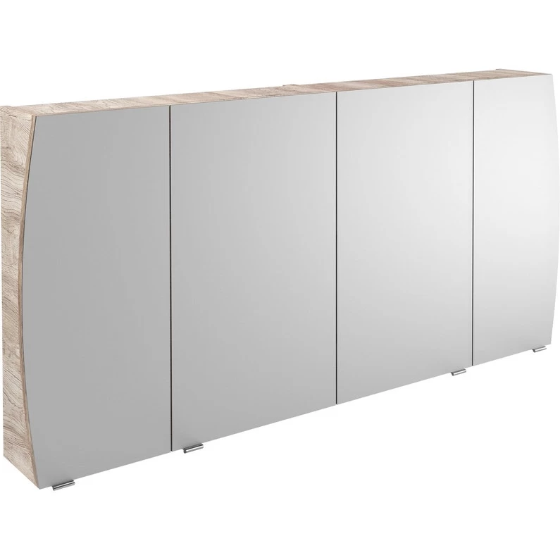 Armoire De Toilette L. 140 Cm, Imitation Chêne Image 1 Armoire De Toilette L. 140 Cm, Imitation Chêne Image