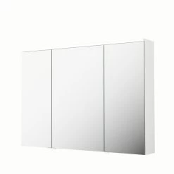 Armoire De Toilette Lumineuse L. 105 Cm, Blanc, SENSEA Neo