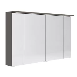Armoire De Toilette Lumineuse L. 120 Cm, Gris Opale