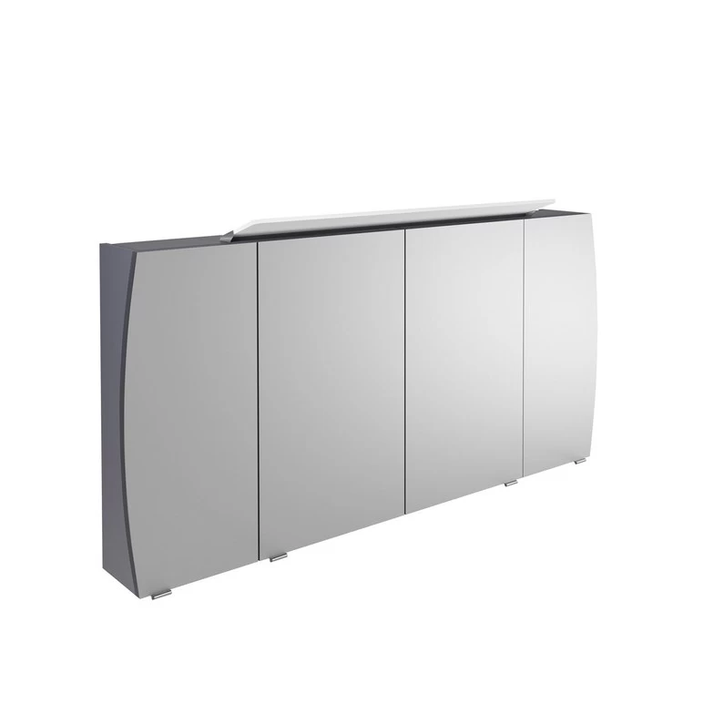 Armoire De Toilette Lumineuse L. 140 Cm, Gris Image 1 Armoire De Toilette Lumineuse L. 140 Cm, Gris Image