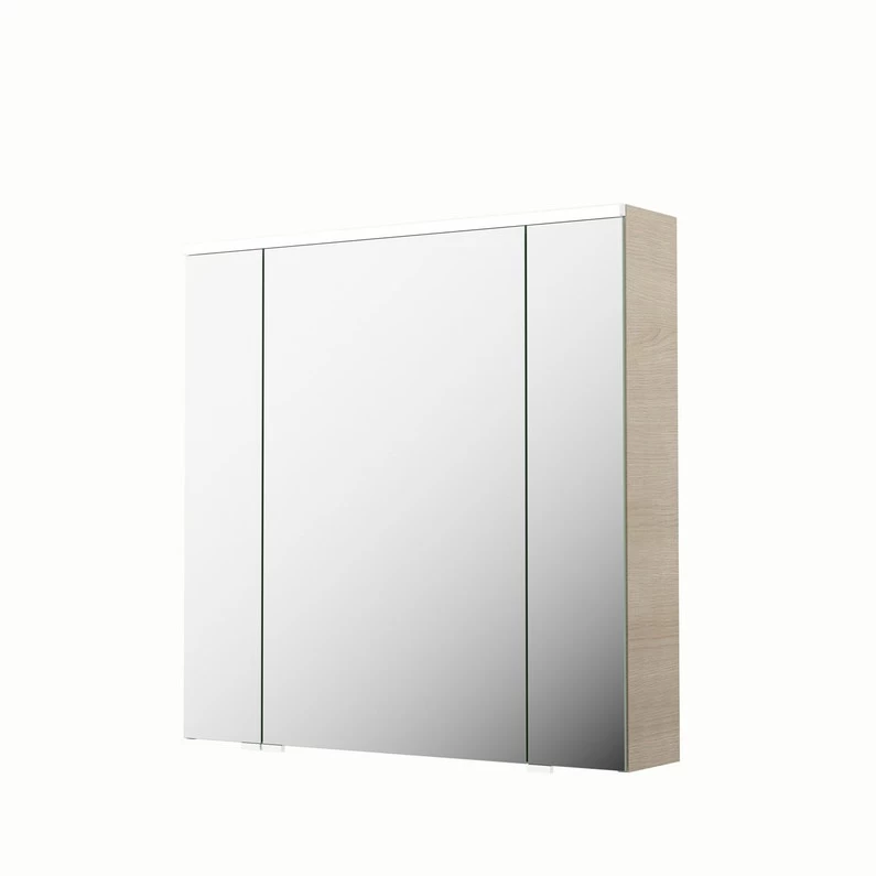 Armoire De Toilette Lumineuse L. 75 Cm, Imitation Chêne Naturel, SENSEA Neo 1 Armoire De Toilette Lumineuse L. 75 Cm, Imitation Chêne Naturel, SENSEA Neo