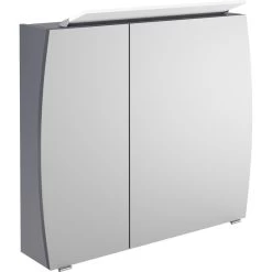 Armoire De Toilette Lumineuse L. 80 Cm, Gris Image